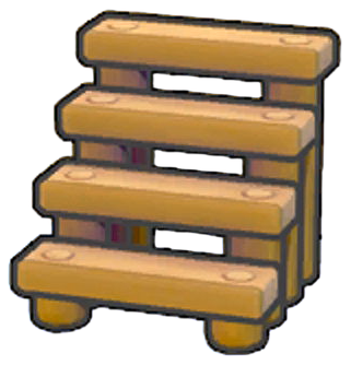 Wooden steps