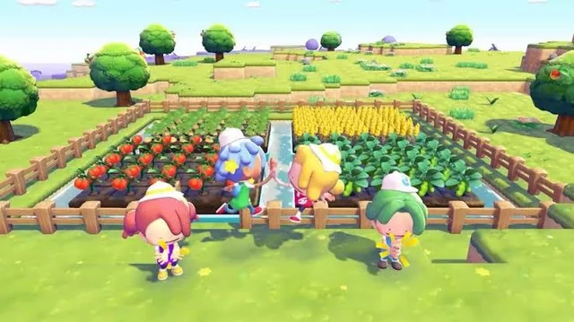 Farm plots for plant growth in Pokemon Pokopia