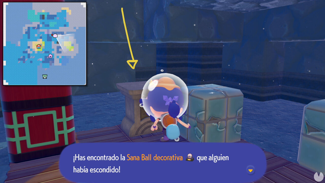 Treasure Map No. 2 reward room below the street