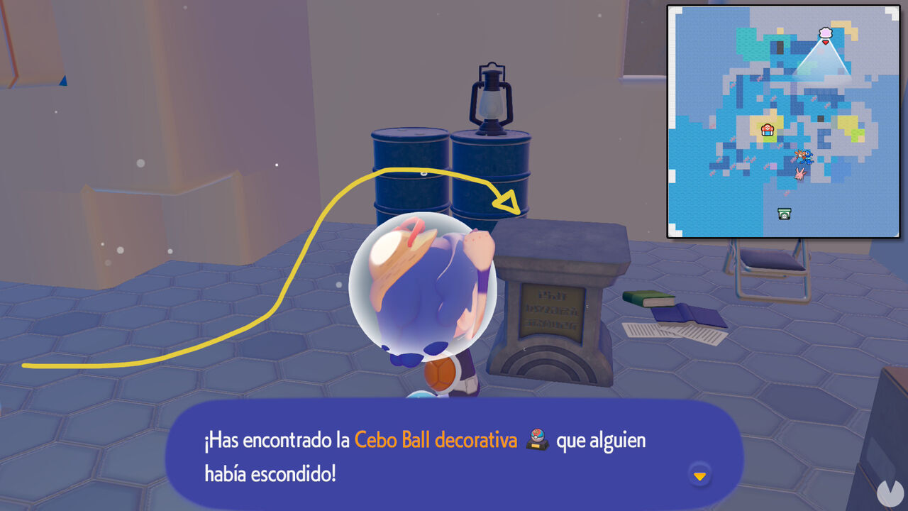 Basement room containing the Treasure Map No. 5 reward