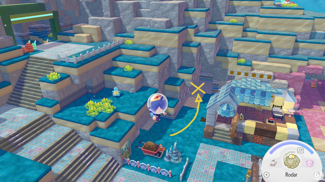 Star-marked rocks near the gate for Treasure Map No. 6