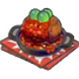 Explosive hamburger steak