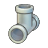 Iron pipe (upward T)