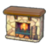Stone fireplace x1